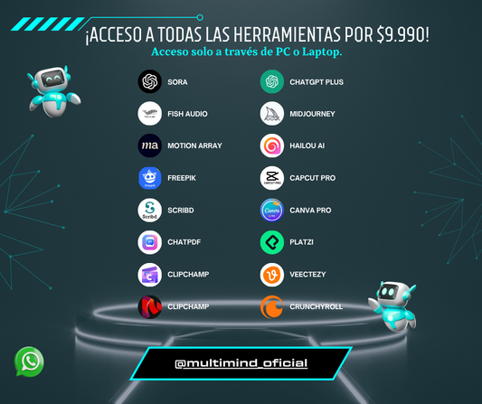 Herramientas de edición & IA + creación de imágenes Ilimitado - Promoción hasta agotar Stock